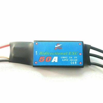 For RC Boat Pneumatic Underwater Propeller Two-way Brushless ESC Bidirectional