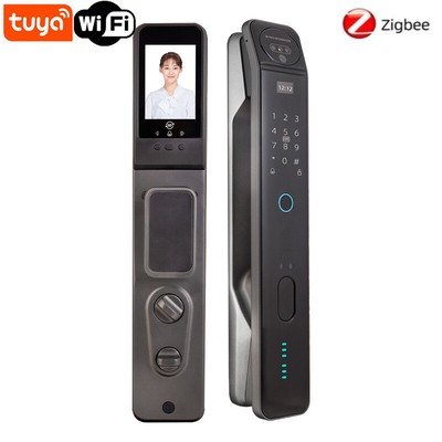 Tuya Face Recognition Fingerprint Lock Automatic Visual Cat-Eye Smart Lock
