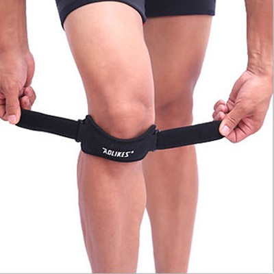 AOLIKES Knee Strap Brace Elastic Adjustable Men Support Running Jumper Sport