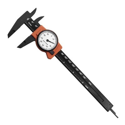 Plastic Dial Vernier Caliper Ruler Gauge Professional Measuring Ruler Tool 6inch