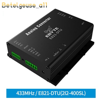 RS485 1W 433MHz 4Channel Analog ModBus RTU E821-DTU(2I2-400SL) Radar Transmitter