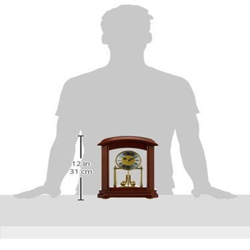 Bulova B1848 Nordale Clock, Walnut Finish