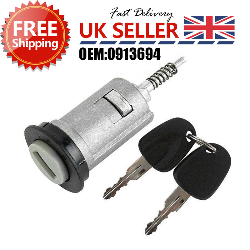 Ignition Lock Barrel & Keys For VAUXHALL ASTRA F G CORSA B C COMBO B C