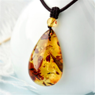 1pc Huapu Honey Wax Baltic generation Amber Popcorn Hanging Rope Drop Pendant