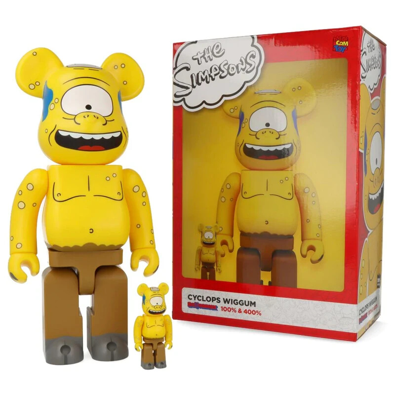 MEDICOM TOY - BEARBRICK CYCLOPS WIGGUM 100％&amp;400％ BE@RBRICK The Simpsons Cyclops Wiggum 400% 100% MEDICOM TOY