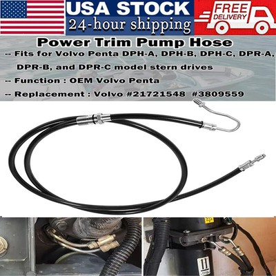 Hose Powertrim For Volvo Penta DPH DPR Sterndrives Replaces 3809559 21721548