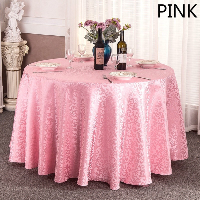 Tablecloths Table Cover Cloths Banquet Wedding Party Round Shimmer Modern Decor