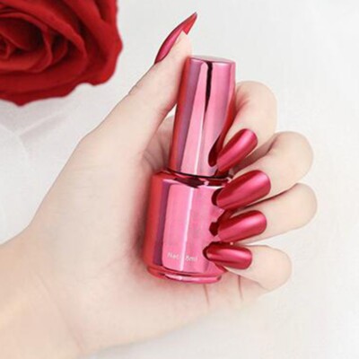 18ml Metallic Mirror Shine Nail Polish Chrome Effect Nail Art Varnish Manicure