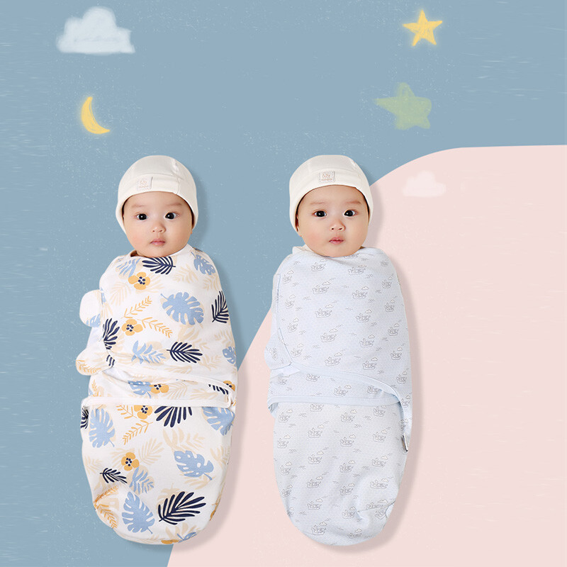 Baby Swaddle Wrap Pucktuch Baumwolle Wickeltuch Pucksack Schlafsack Monat 0-6