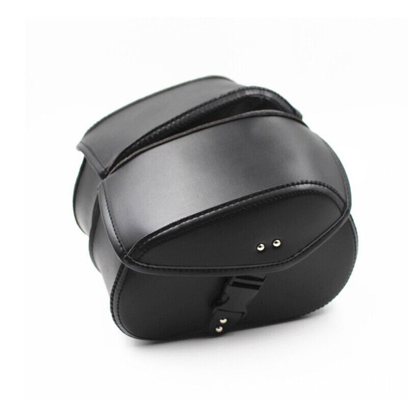 1Pair ATV Motorcycle Pannier Saddlebag Luggage Saddle Bags Waterproof PU Leather
