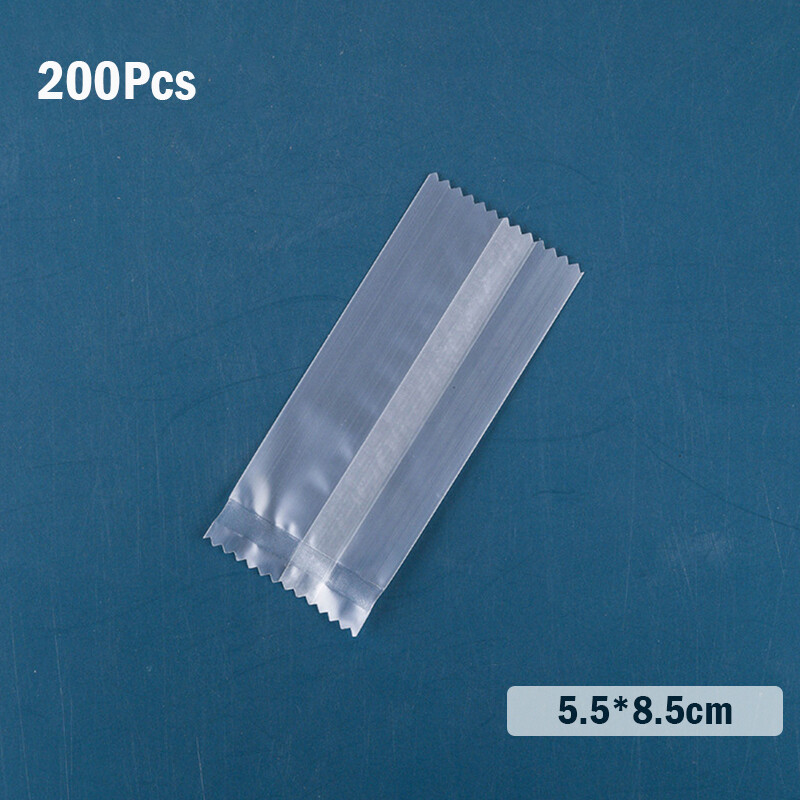 100Pcs Thicker Machine Seal Bags Clear Frosted Food Biscuit DIY Baking Cake Bag-