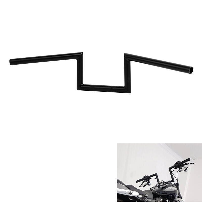 1" Z-Bar Rise 6" Ape Hanger Bar Handlebar Fit For Harley Chopper Bike Cafe Racer