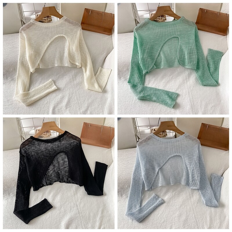 Donna Maglia Cut Out Top Aderente Sopra Torace Semi Puro Irregolare T Casual