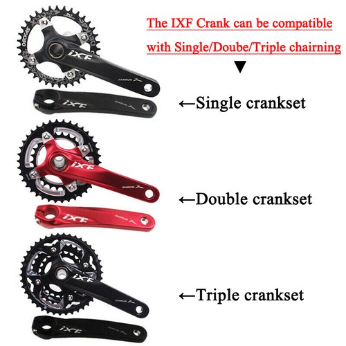 US 32-42//104bcd MTB Bike Narrow Wide Crankset Crank Pedeal Chainring Guard