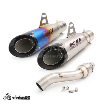For Benelli 302S 2019-2023 Motorcycle Exhaust Mid Link Pipe Muffler Silencer Tip