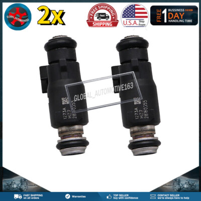 2PCs Fuel Injector 2 Hole Fits HiSun EFI UTV550 MSU500 HS500 Cowboy TSC 28160355