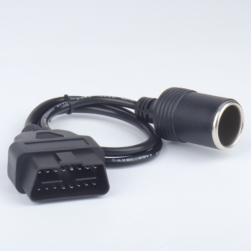 16Pin OBD2 Car Cigarette Lighter Charging Socket Charger Power Adapter Universal