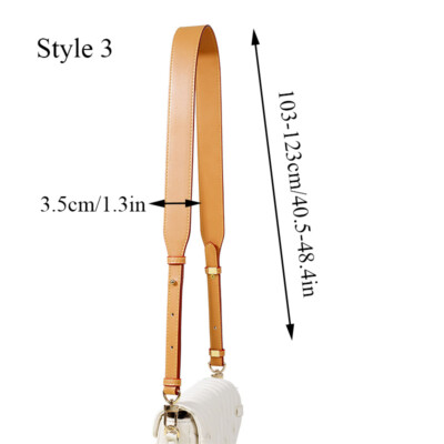 Leather Strap Adjustable Crossbody Bag Shoulder Replacement Handbag Handle US *
