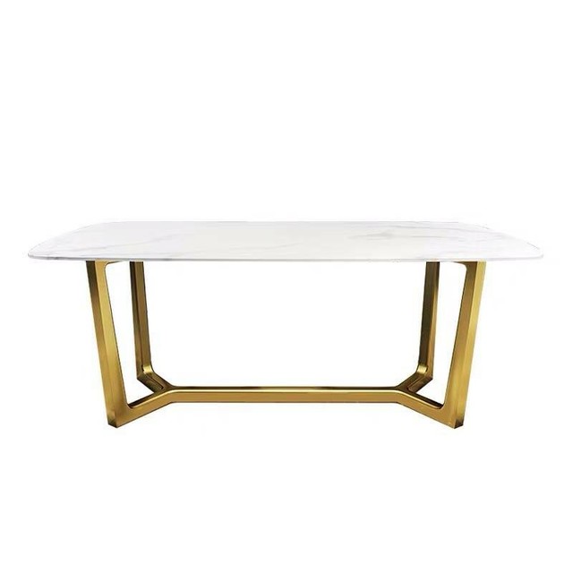 Dinning Table Marble Top Stainless Steel Legs Brand New Dining Tables