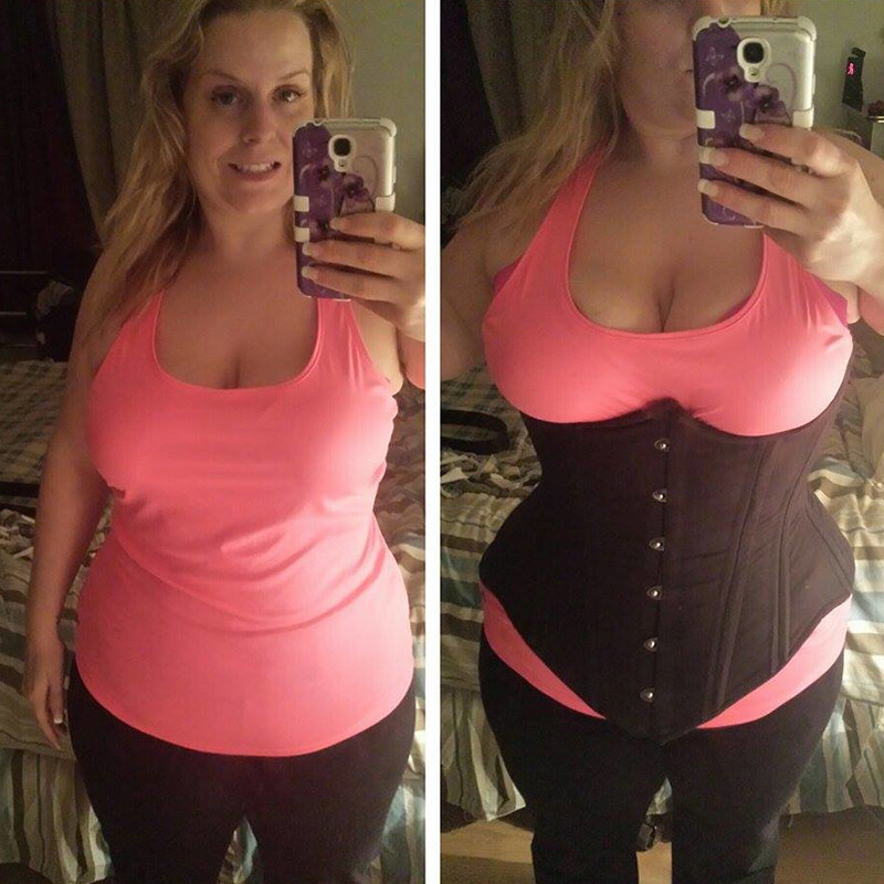 Womens Satin Underbust Corset Bustier Boned Waist Training Cincher Top Plus Size