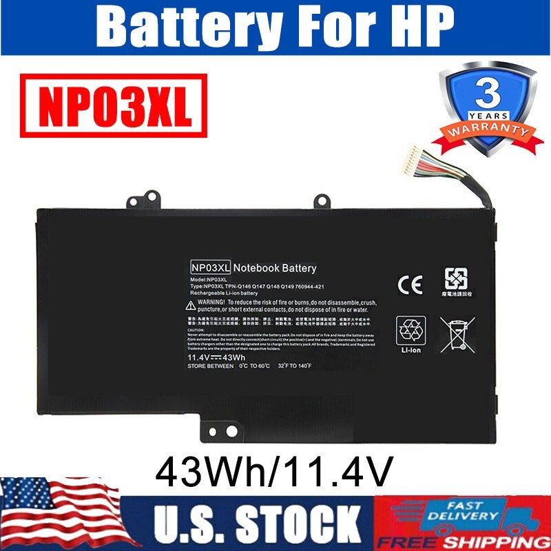 NP03XL Battery For HP Envy X360 15-U010DX Pavilion X360 13-A010DX 761230-005 NEW