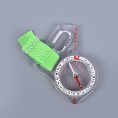 1PC Portable Compass Map Scale Compass Outdoor Professional Thumb CompasJWR