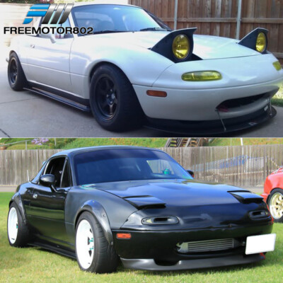 Fits 90-97 Mazda MX-5 Miata NA Side Skirts FD Style Extensions Panels Pair PP