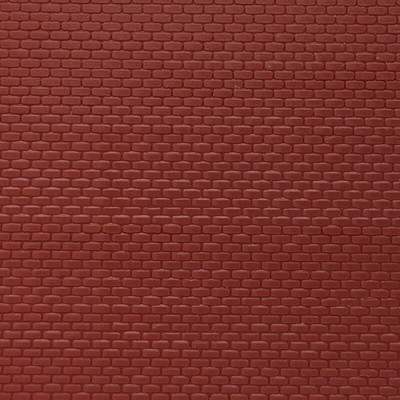 Plaque plastique mur briques rouges-HO-1/87-AUHAGEN 52412