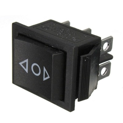 3-Position Momentary Rocker Switch 6-Pin Spring Return DPDT 16A 250V Car Hoist