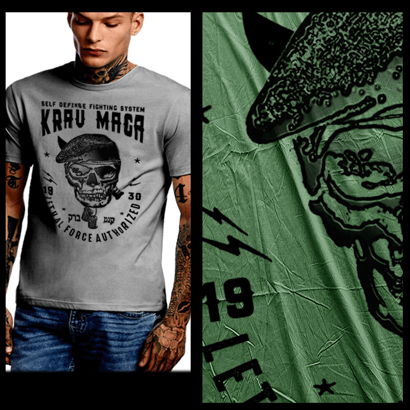 Krav Maga T-Shirt Israel Special Forces Self Defense Fighting System Lethal Tee