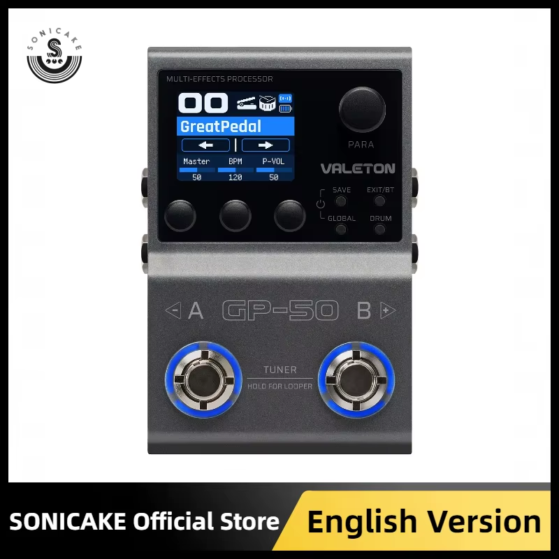 GP-50 Multi-Effects Processor for Guitar/Bass NAM & IR Loader with 100+ HD Effec