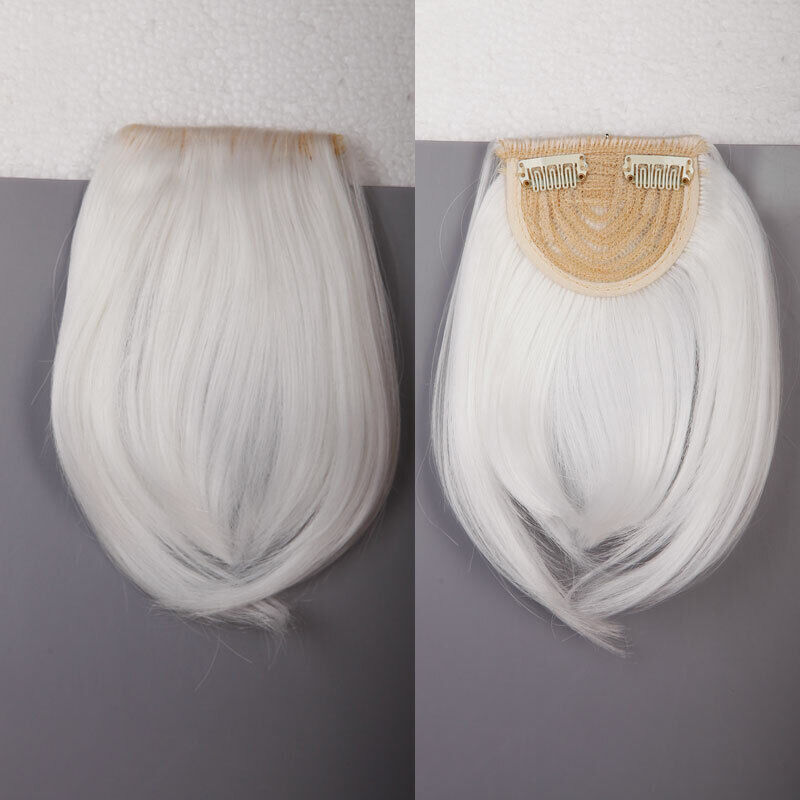 US Thick Neat Fringe Bangs Hairpiece As Clips in 100% Real Human Hair Extensions