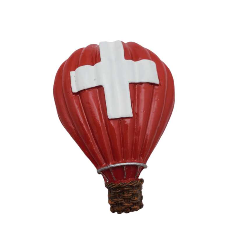 Switzerland Flag Refrigerator Fridge Magnet Travel Souvenir Gift Hot Air Balloon