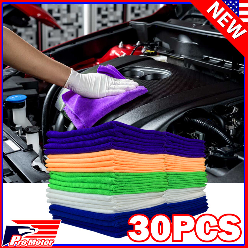 Microfiber Cleaning Cloth Rag Car Wash Polishing Detailing Kitchen