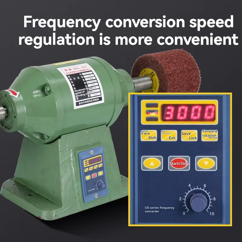 Desktop Cloth Wheel Polishing Machine Metal Acrylic Polishing Stainless Steel Gr