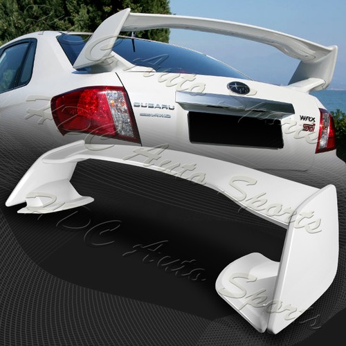 For 08-14 Subaru Impreza WRX STI Style Painted White ABS