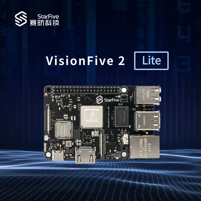 VisionFive 2 Lite: JH-7110 RISC-V SBC w/PCIe, HDMI, USB 3.0 for AIoT & Embedded