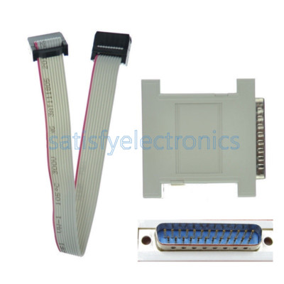 JTAG Download Cable Xilinx LPT Parallel programmer CPLD FPGA XC2C64 XC9572 DB25