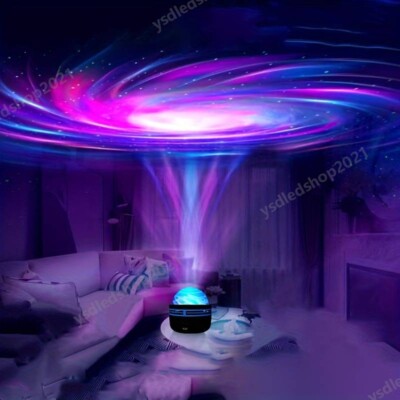 LED RGB Rotating Northern Light Projection Light Room Living Bedside Night Light