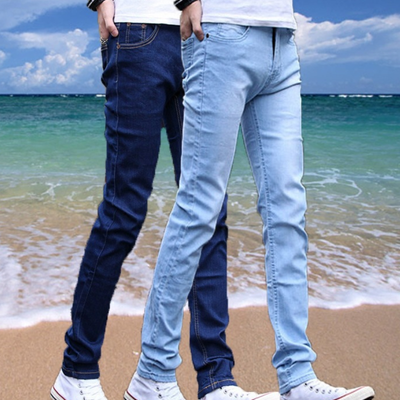 Sea blue cheap color jeans