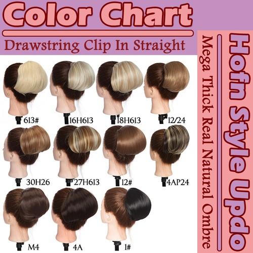 Horn Hair Bun Real Natural Clip In Hair Piece Extensions As Human Chignon Updo A