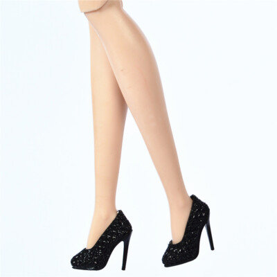 shoes for Fashion royalty   FR2 poppy parker Ob Obitsu doll Black pumps Sherry