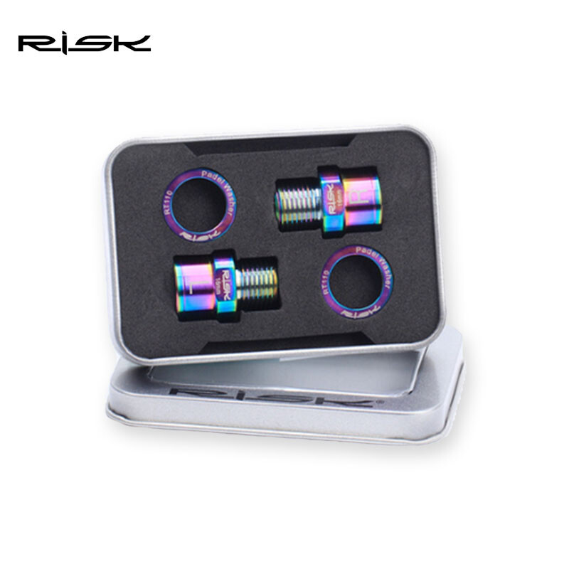 Titanium Ti Alloy Bike Pedal Axle Extenders Bolts 16/20mm For Road Bike Pedals