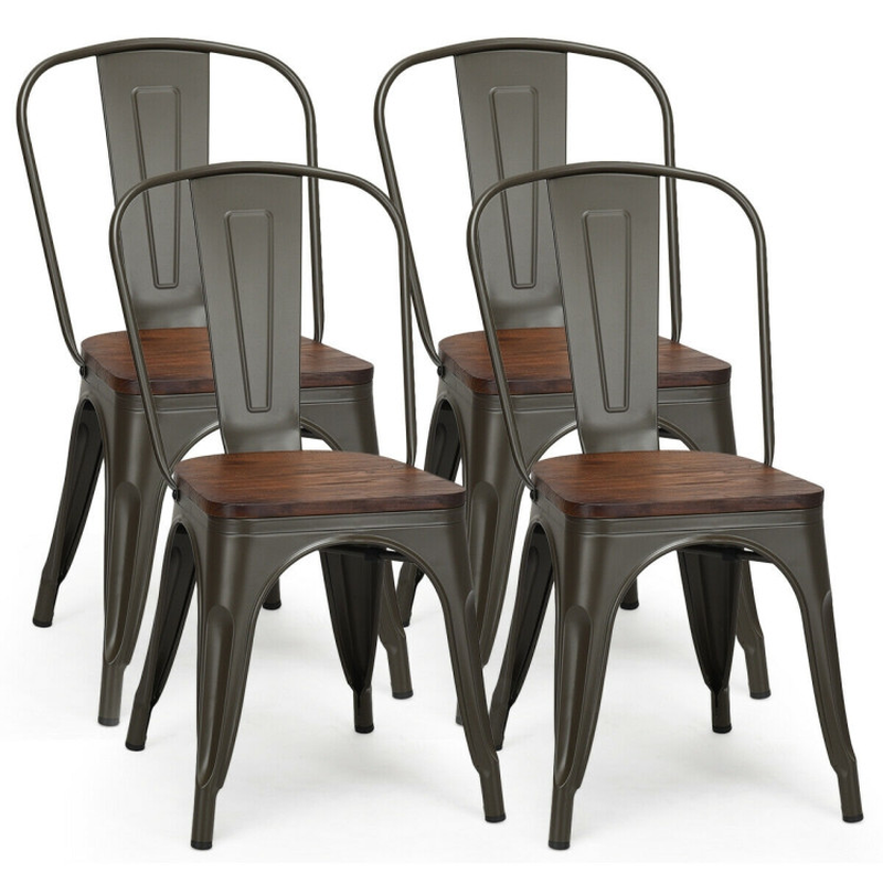 With Wood Seat