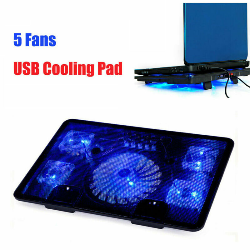 Laptop Notebook Cooling 6 Fans USB Cooler Pad Computer Stand For 15.6/" PC TO
