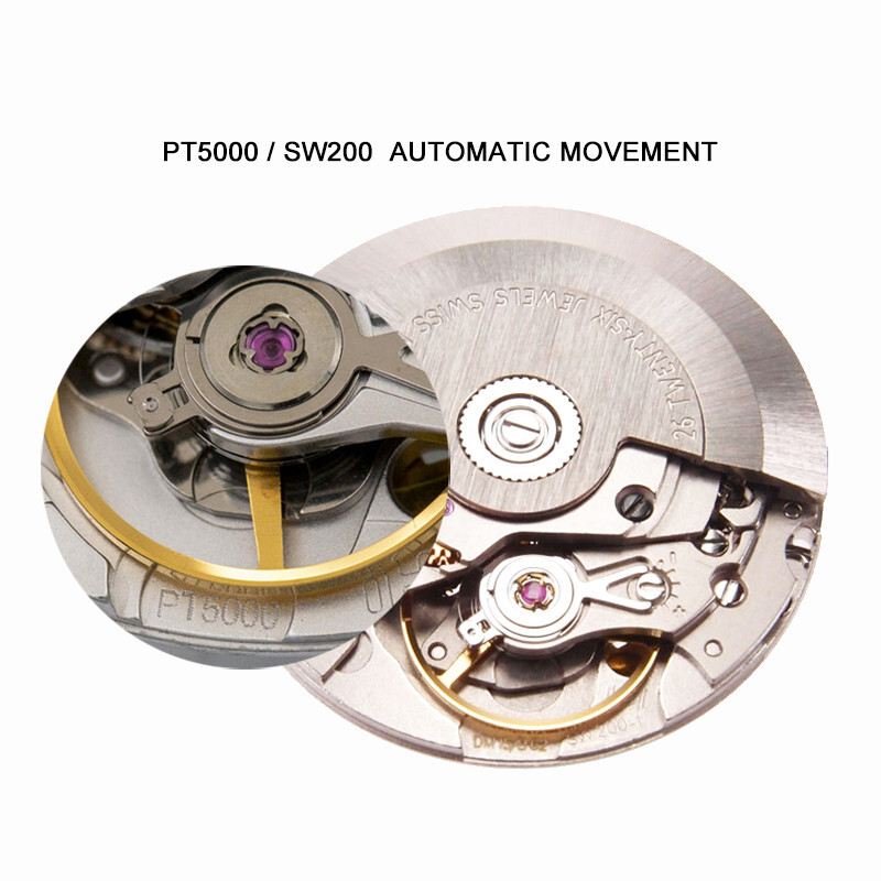 Pre-owned Octopus Men Automatic Watch 36mm Mechanical Wristwatch 10bar Luminous Pt5000