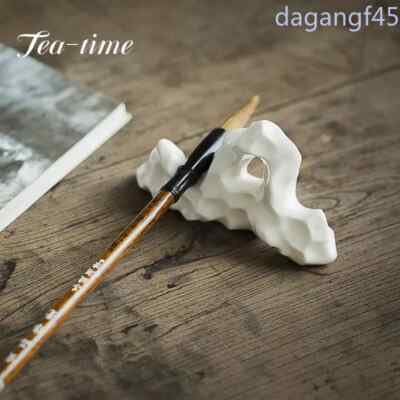 Calligraphy Materials Study Writing Brush Pen Holder Ceramic Pen Holder Mountain