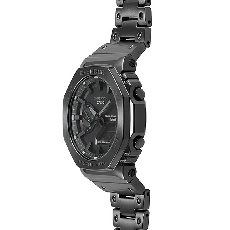 Pre-owned Casio G-shock Gm-b2100bd-1ajf Black Full Metal Analog Digital Men Watch Japan