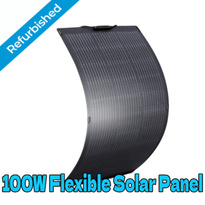 ALLPOWERS 100W 24V Flexible Solar Panel Kits Off-Grid IP68 Mono Refurbished