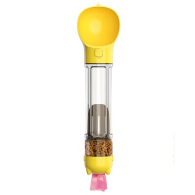 Portable Pet Outing Hand Feeder 500ml Water Cup + Toilet Bag Box + Dog Food Box